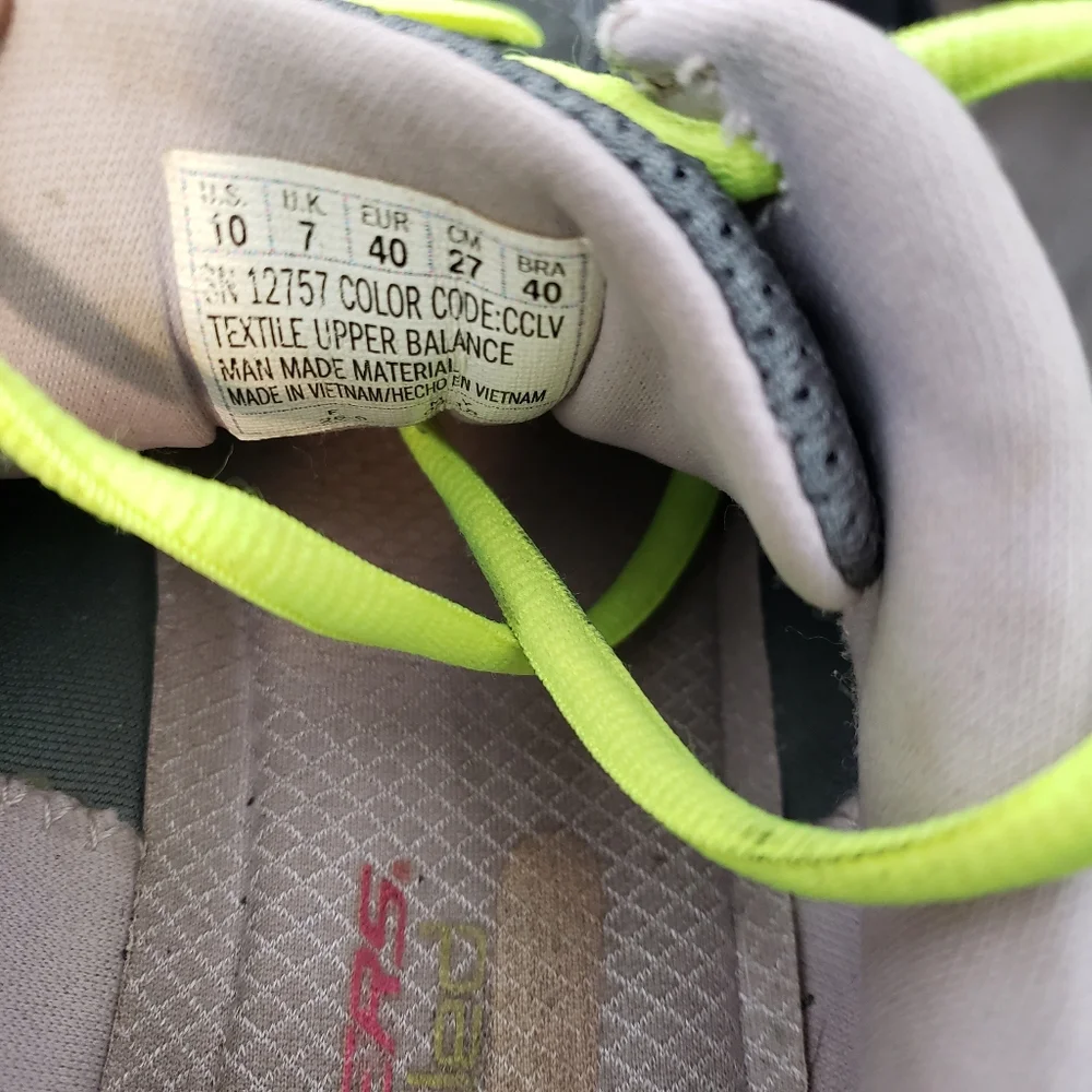 Skechers‎ Womens BREAK FREE  Casual Trail Running Gray Pink Shoes Sneakers Sz 10